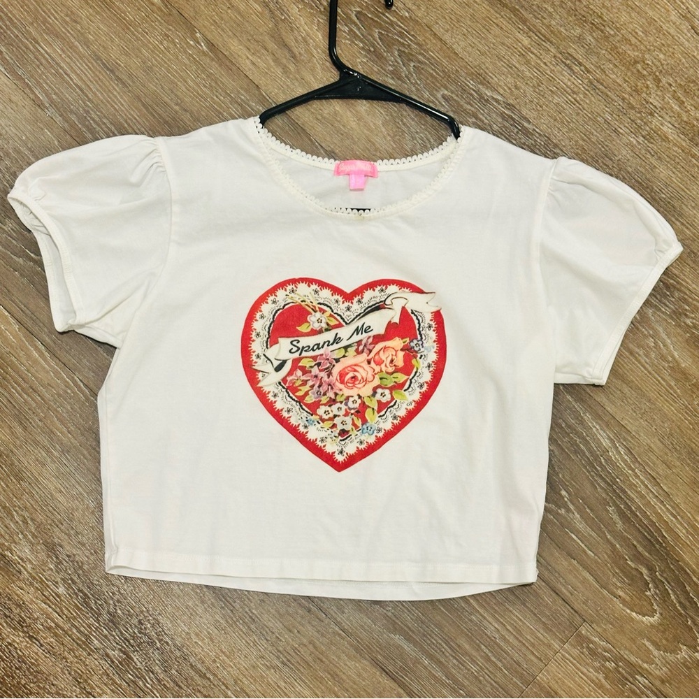 Sugar thrillz - New crop top – baby doll style – spank me - size L – Dolls Kill